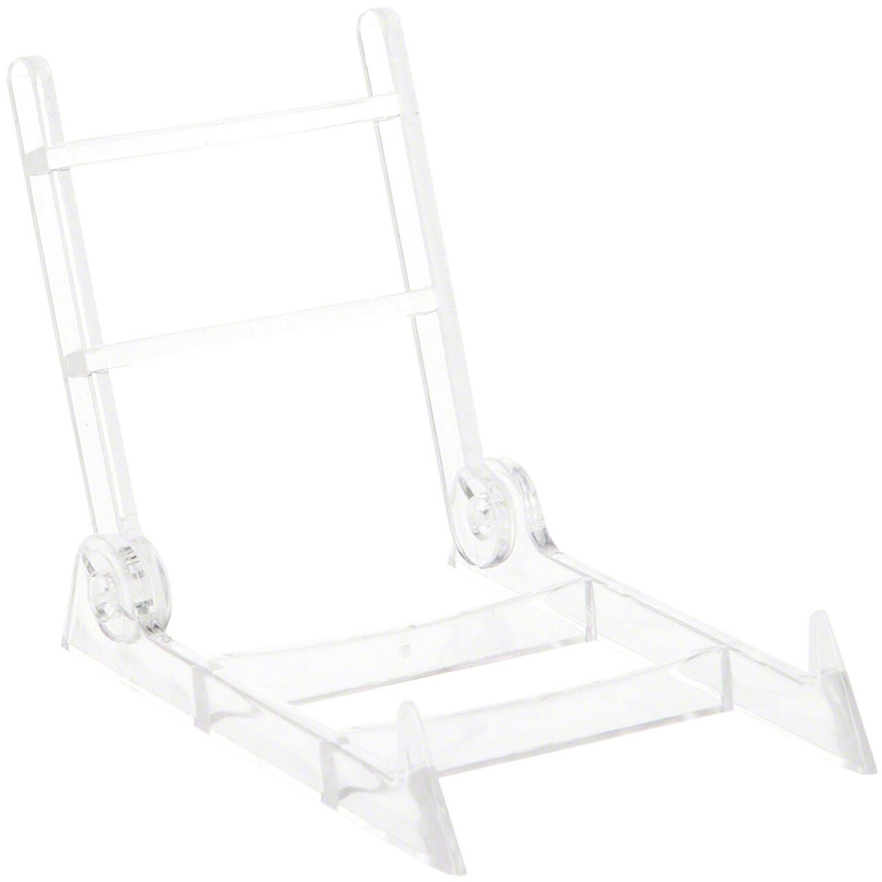 Plymor Clear Acrylic Adjustable Display Easel, 2.375" W x 3.5" D x 3" H